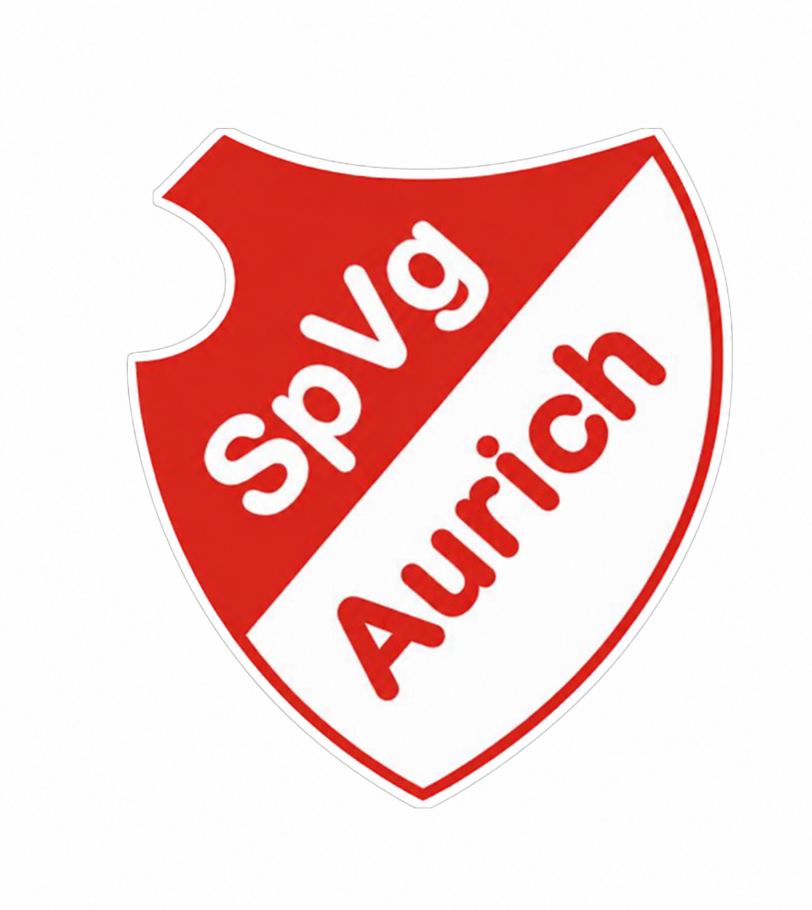 Wappen der SpVg Aurich in Rot und Weiß